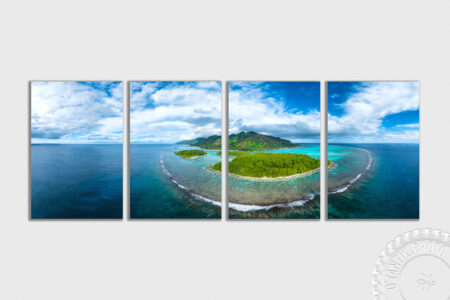 Panorama - Moorea - La Baie d'Opunohu - Papetoai