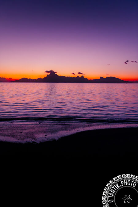 Tahiti - Soleil couchant sur Moorea