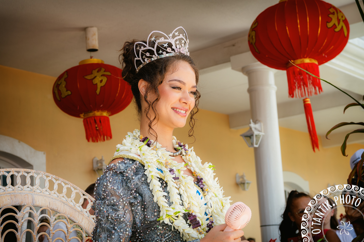 Reportage fine art d'Hinaupoko Deveze, Miss France 2026 lors de son passage à Papeete à Tahiti