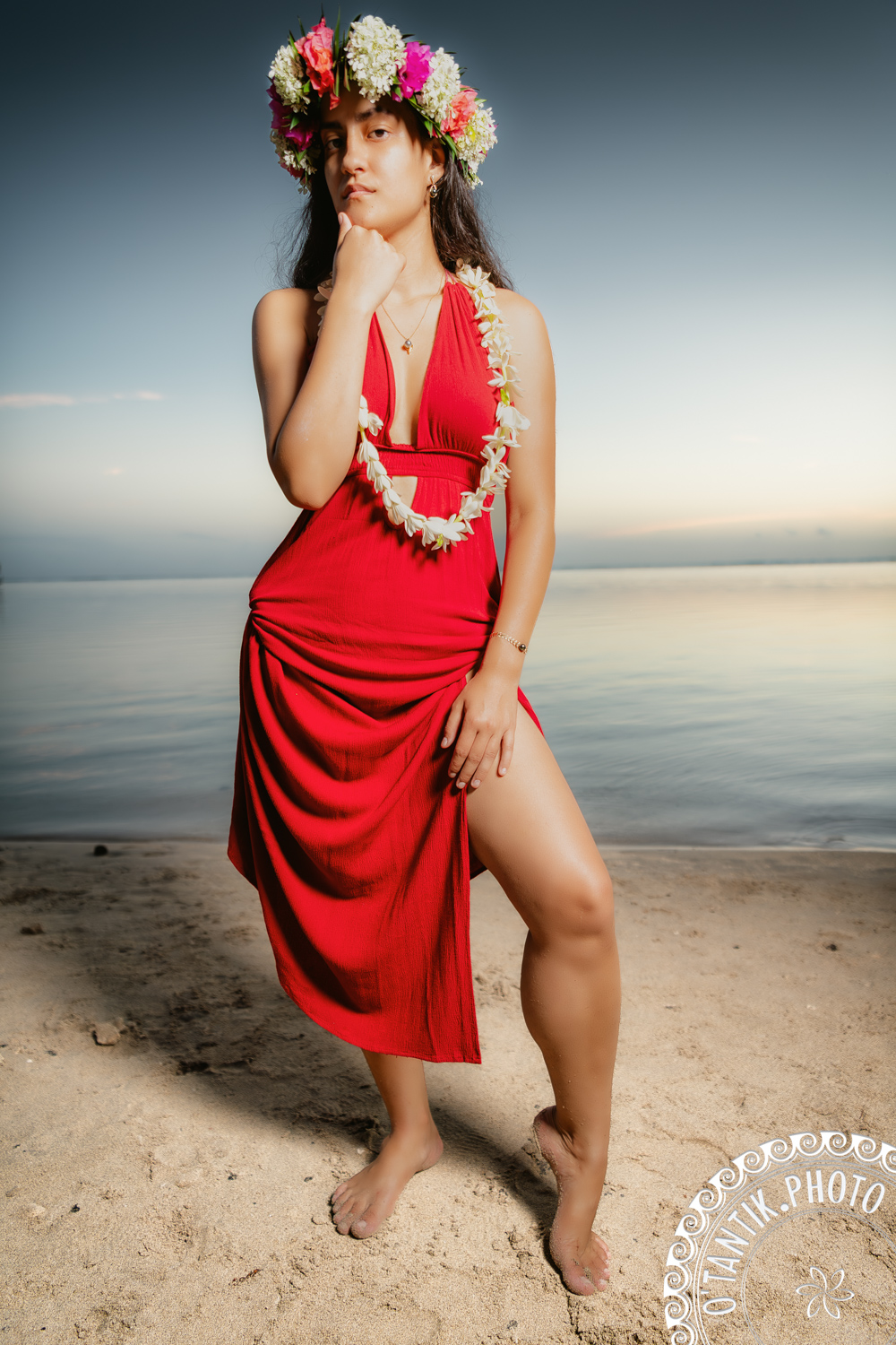 Portrait fine art de Jessica et Ridgy lors du shooting d'Hivinau à Tahiti