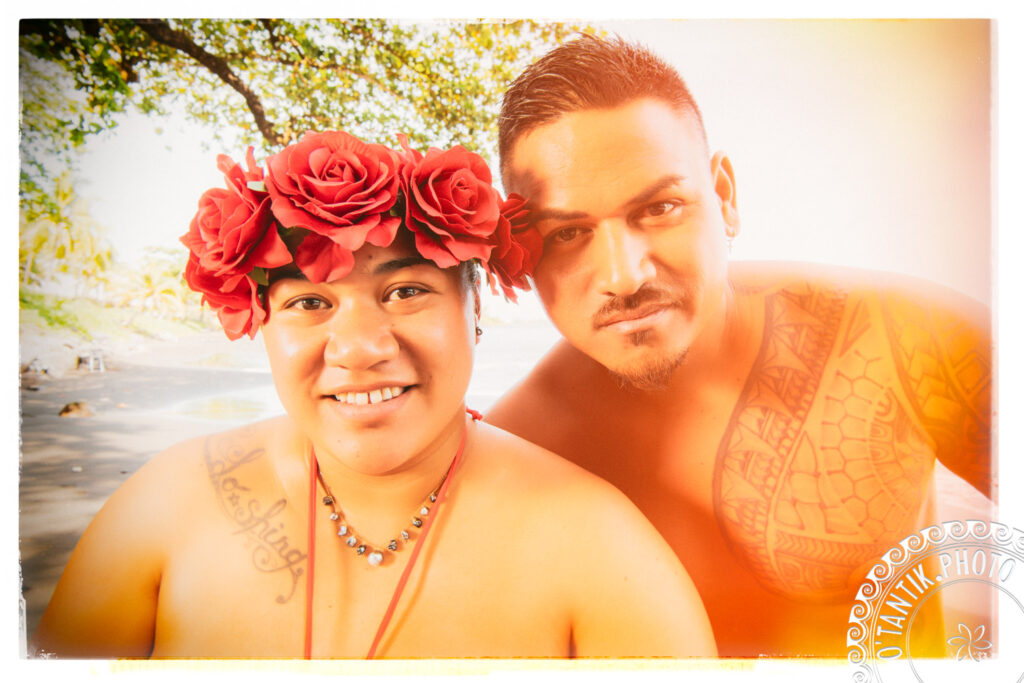Sur une plage de Tahiti - Shooting photo - Bora Bora Photographer