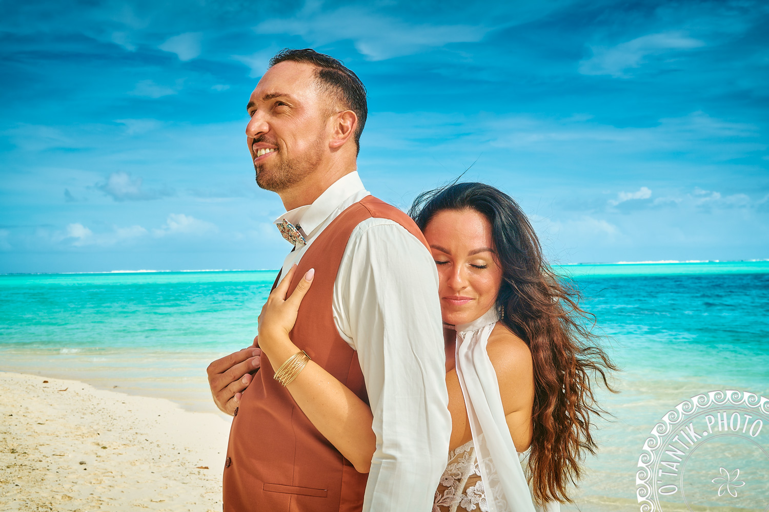 Sur une plage de Tahiti - Shooting photo - Bora Bora Photographer