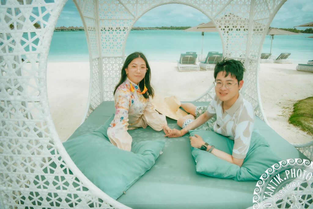 Couple in St Regis Resort Bora Bora
